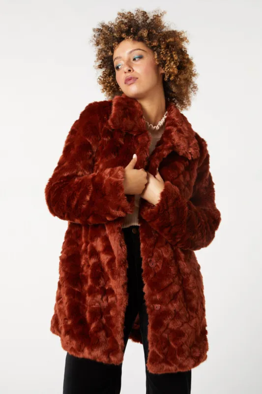 Dani Faux Fur Coat sold by Princess Highway