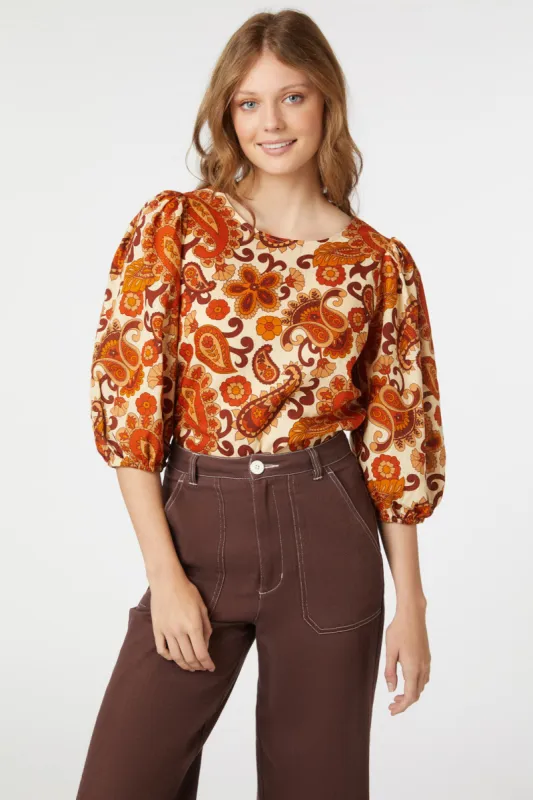 Sunset Paisley Top sold by Princess Highway