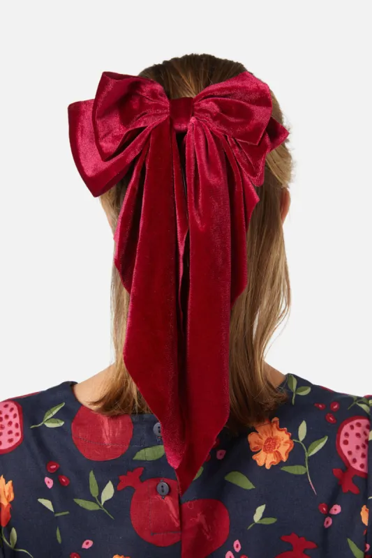 Long Velvet Bow Clip sold by Princess Highway
