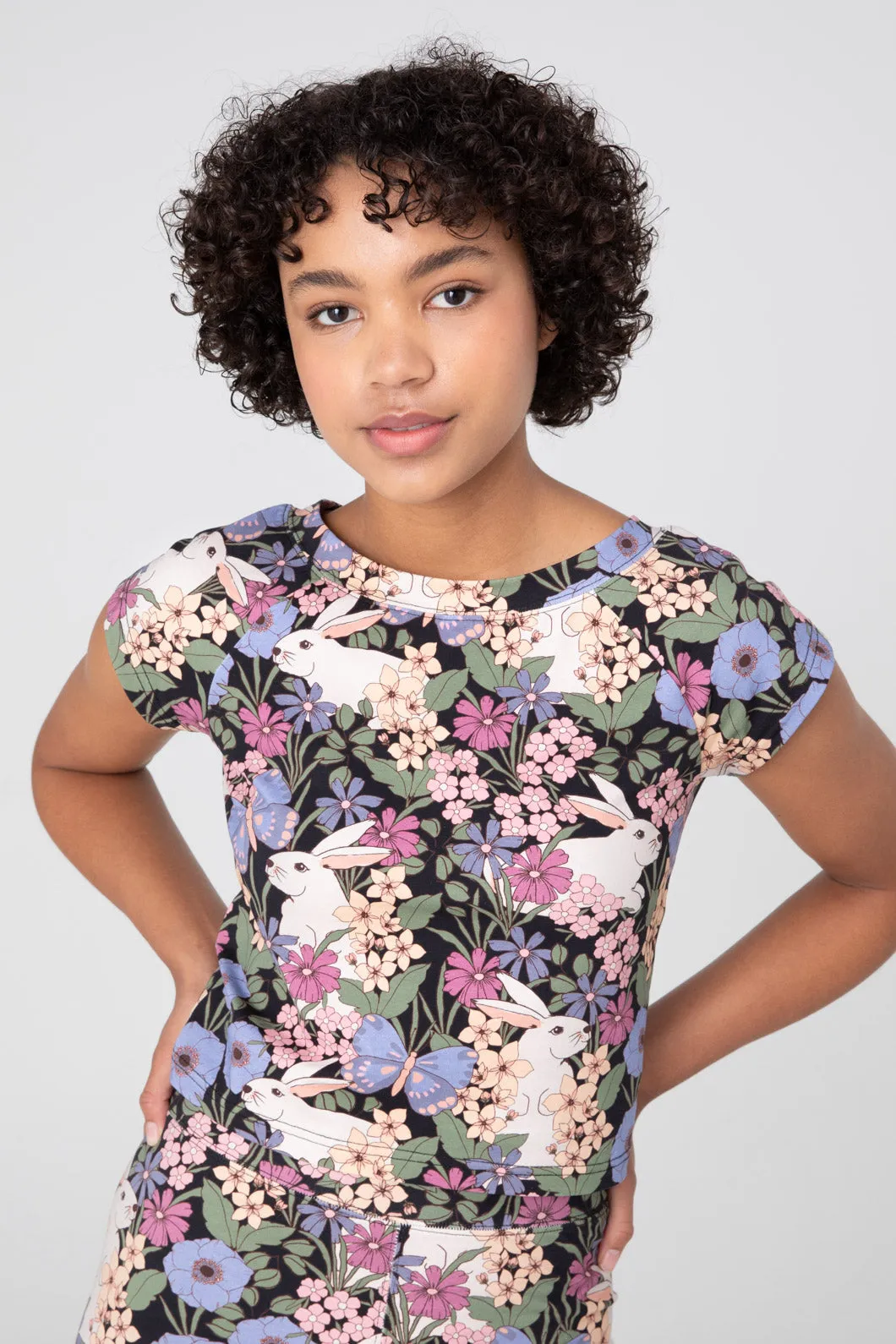 Garden Rabbit Crop Top sold by Princess Highway