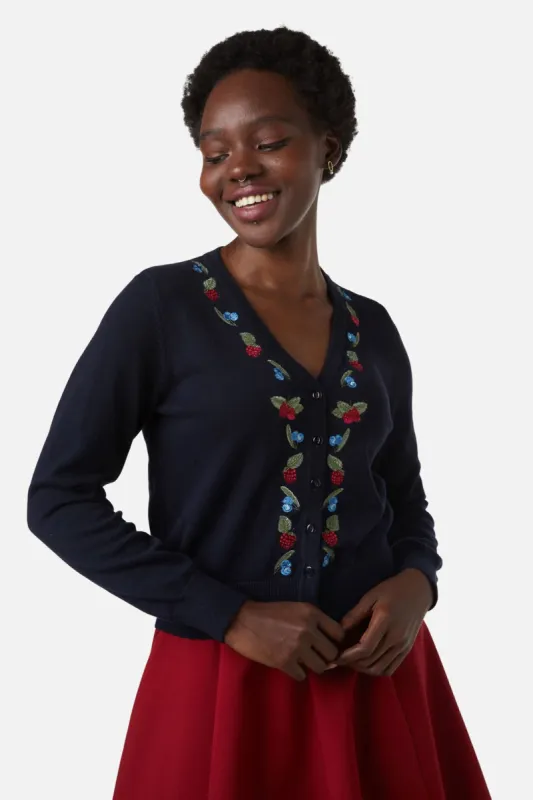 Berry Sweet Embroidered Cardi sold by Princess Highway