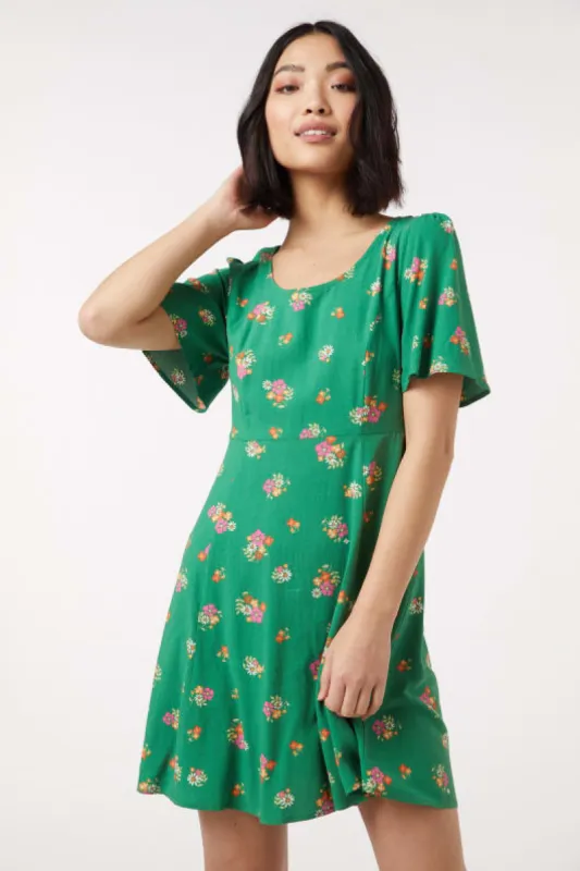 Ziva Floral Mini Dress sold by Princess Highway