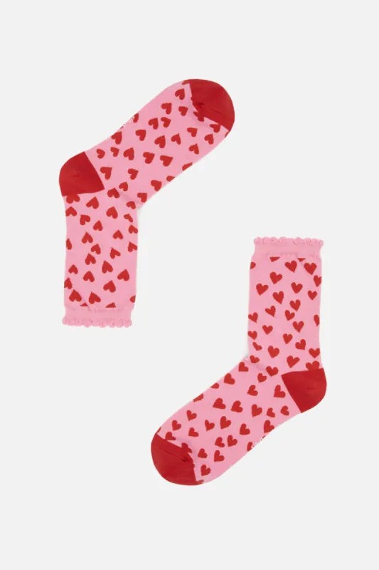 Love Heart Sock sold by Princess Highway