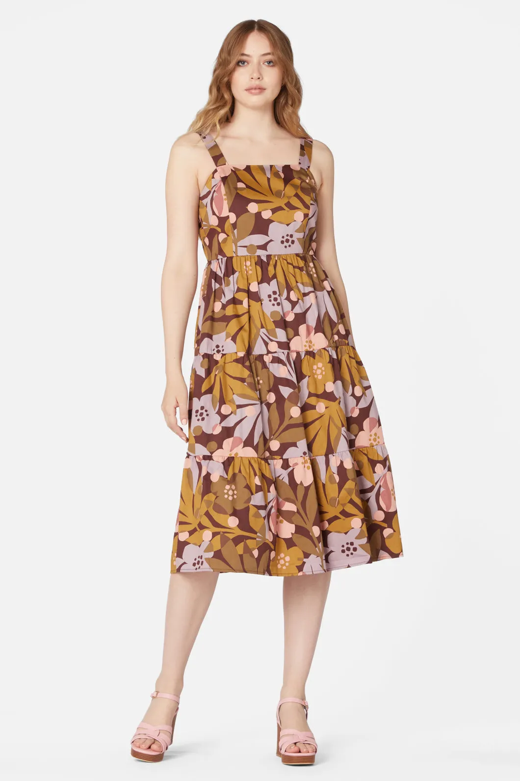 Pippa Floral Midi Dress sold by Princess Highway