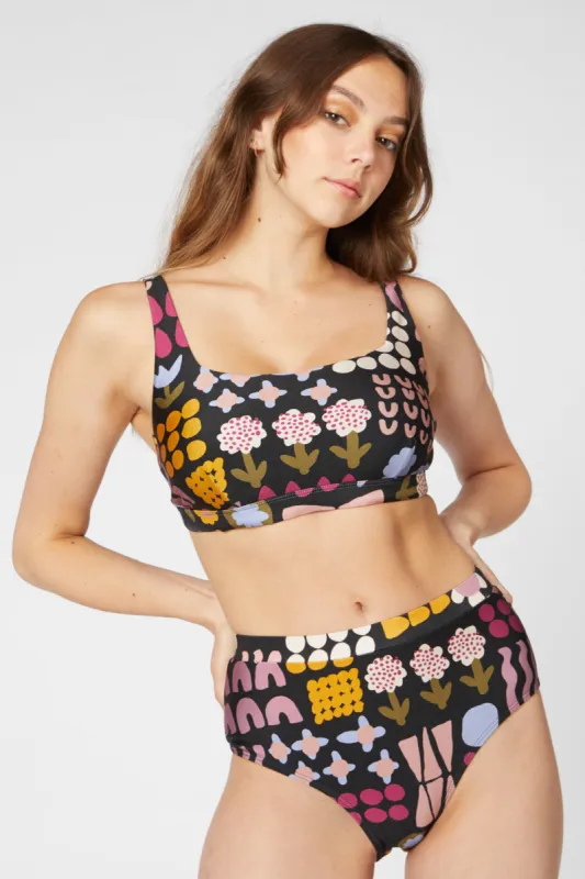 Elsie Patchwork Bikini Bottom sold by Princess Highway