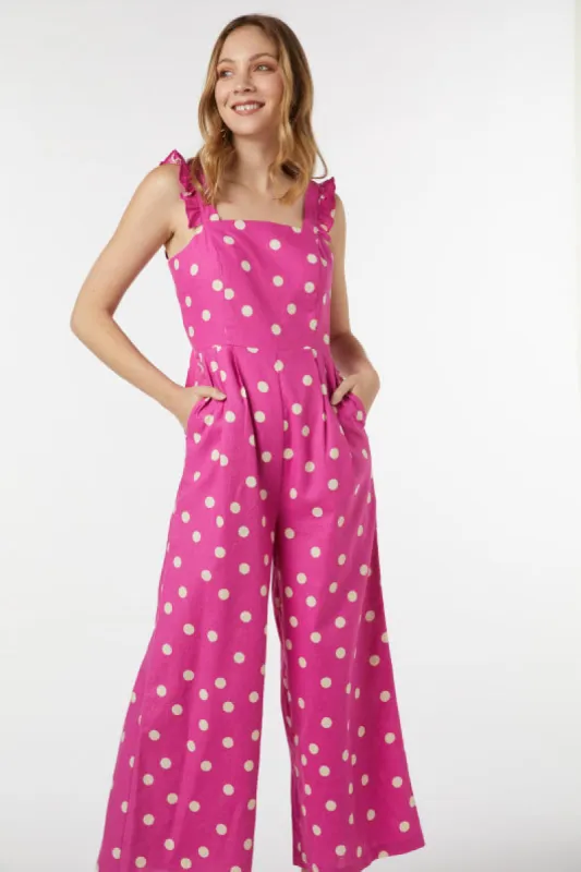 Lucy Polka Dot Jumpsuit sold by Princess Highway