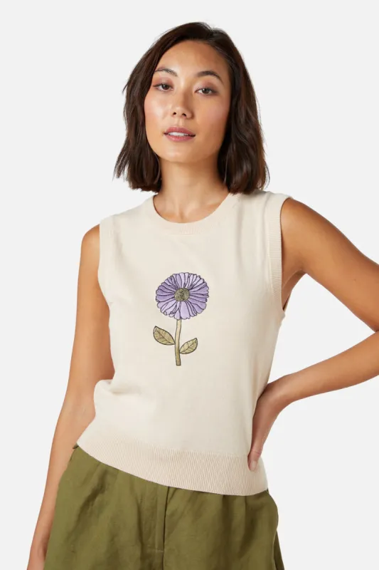 Fresh Blooms Emb Vest sold by Princess Highway