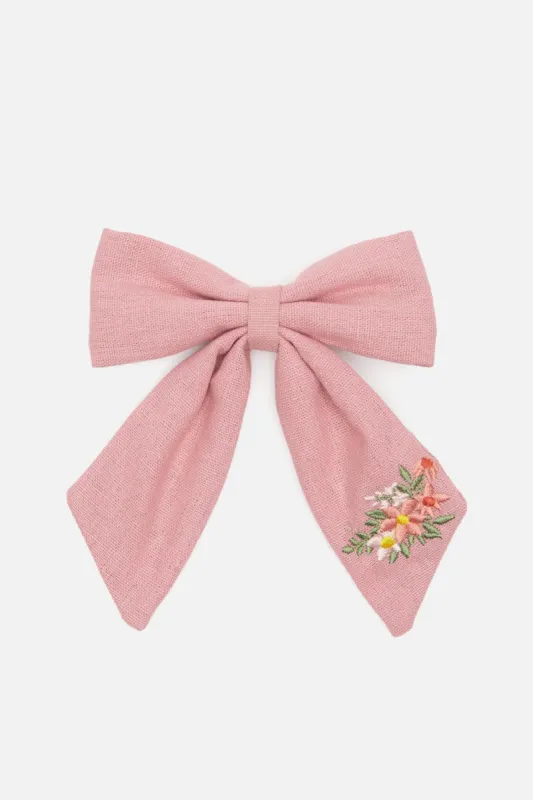 Embroidered Bow Clip sold by Princess Highway