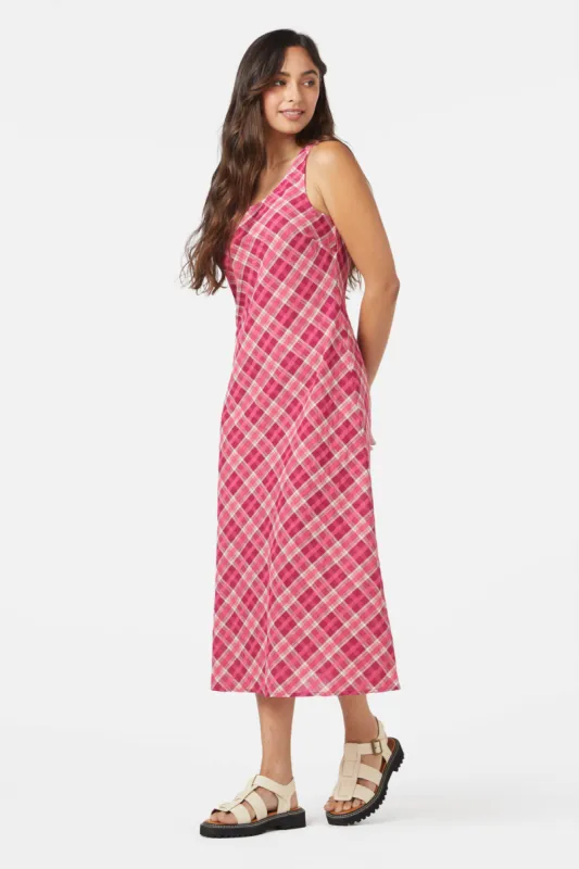 Miranda Check Midi Dress sold by Princess Highway
