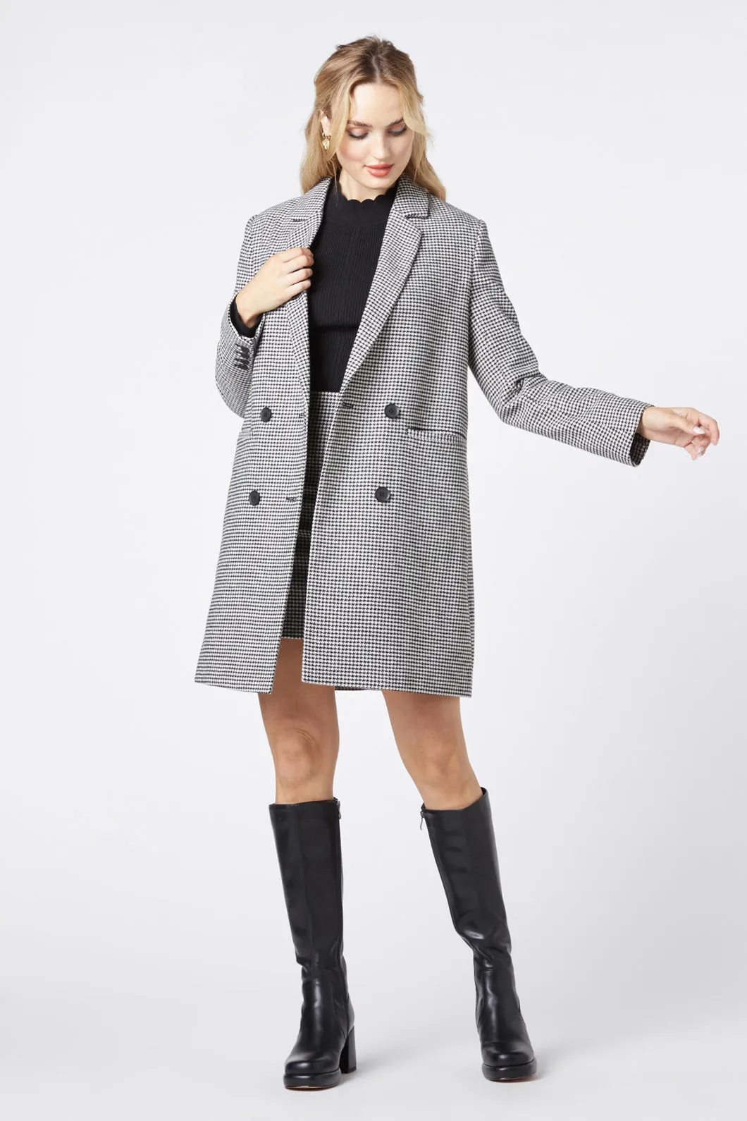 Clarissa Houndstooth Coat sold by Princess Highway product image thumbnail 3