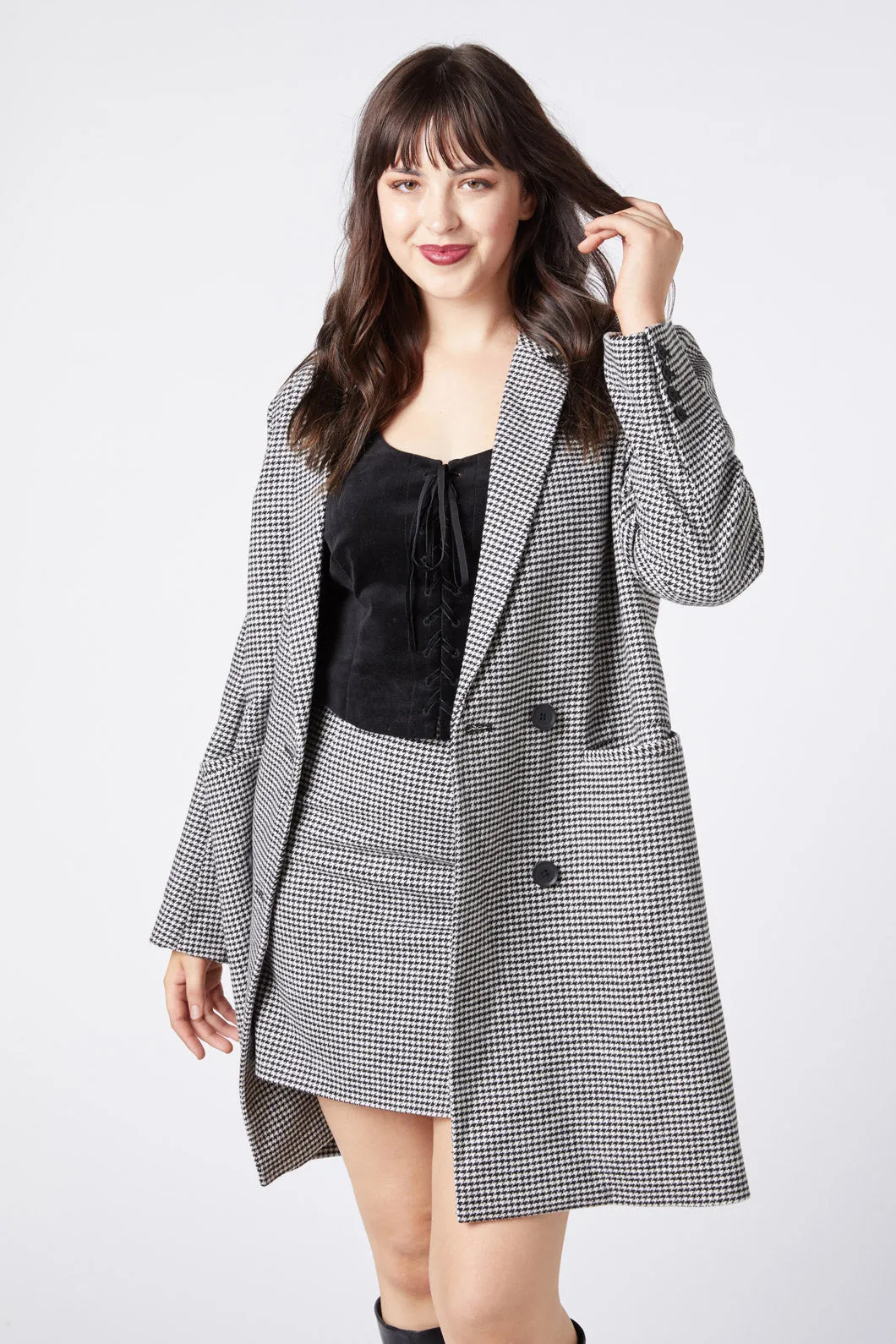 Clarissa Houndstooth Coat sold by Princess Highway