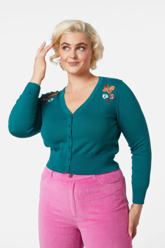 Flora Embroidered Cardi sold by Princess Highway