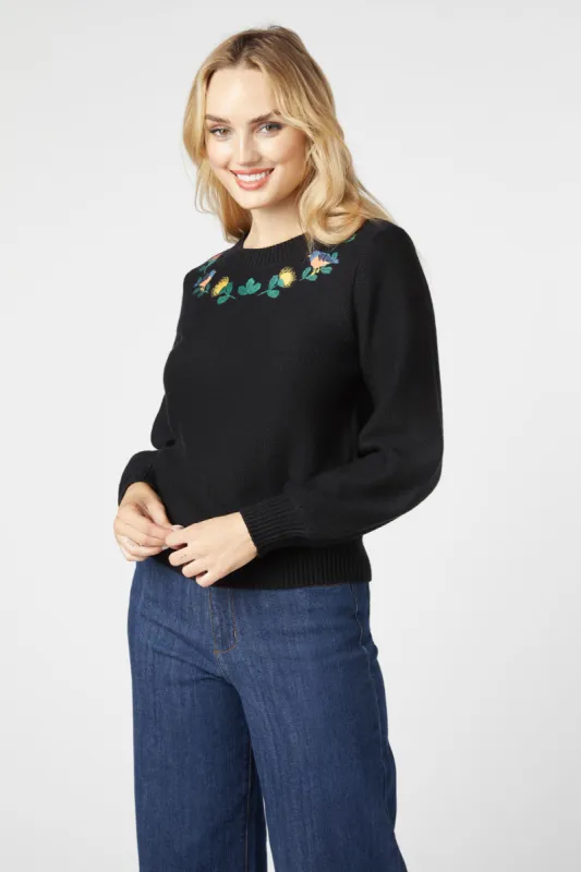 Protea Embroidered Jumper sold by Princess Highway