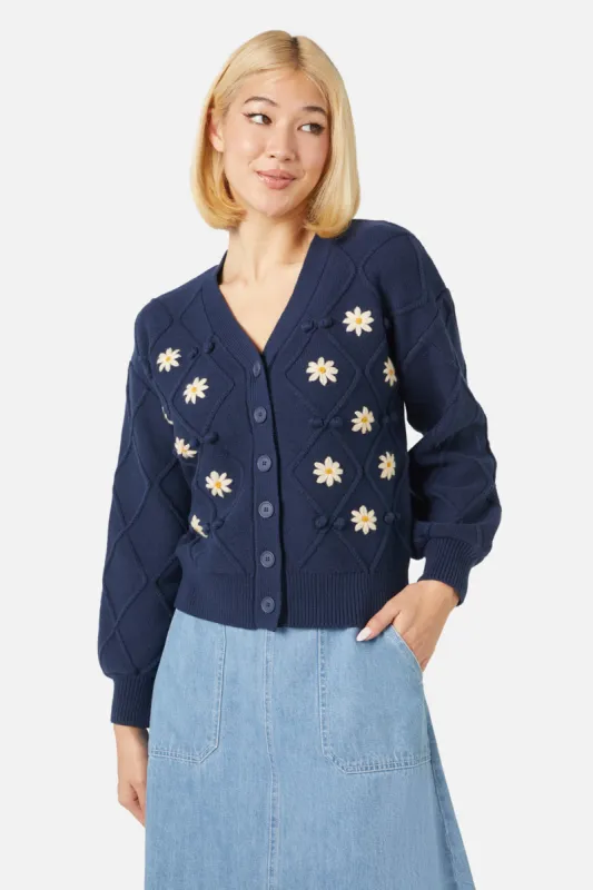 Flannel Flower Emb Cardi sold by Princess Highway