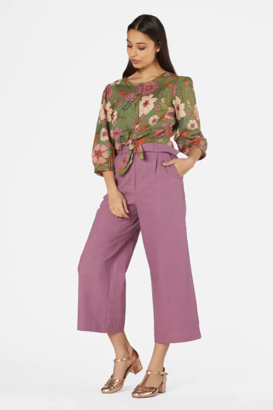 Brandy Floral Tie Blouse sold by Princess Highway