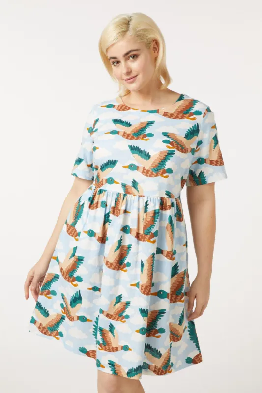 Flying Ducks Smock Dress sold by Princess Highway