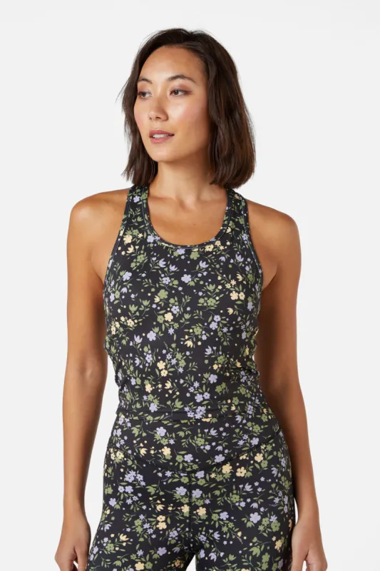 Erika Floral CroppedTank sold by Princess Highway