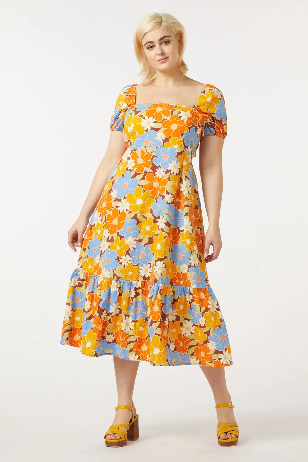 Edie Floral Midi Dress sold by Princess Highway