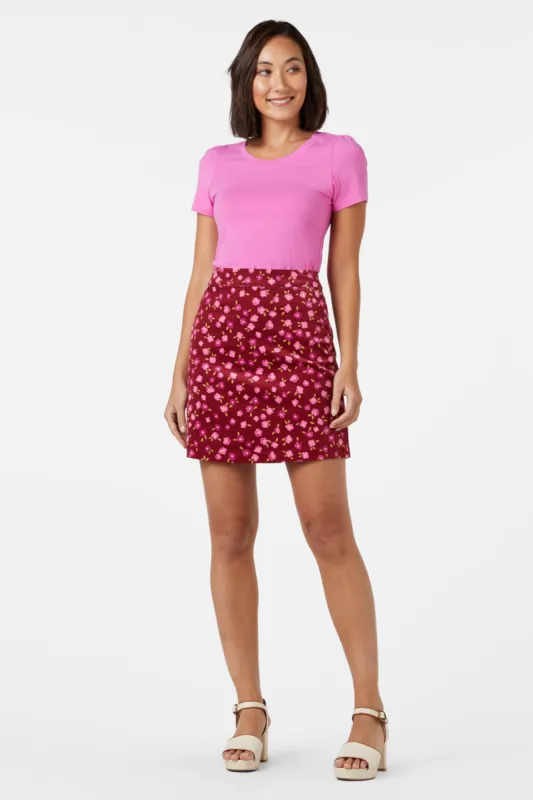 Danielle Ditsy CordSkirt sold by Princess Highway