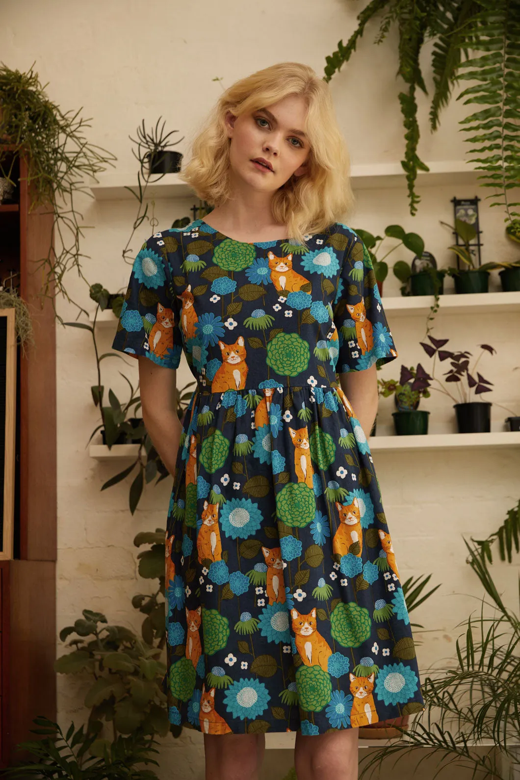 Cute Cat Smock Dress sold by Princess Highway product image thumbnail 2