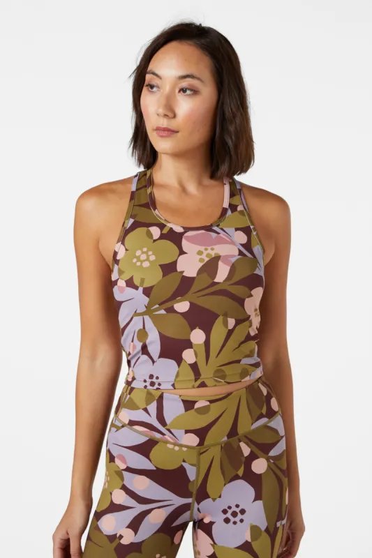 Pippa Floral CroppedTank sold by Princess Highway