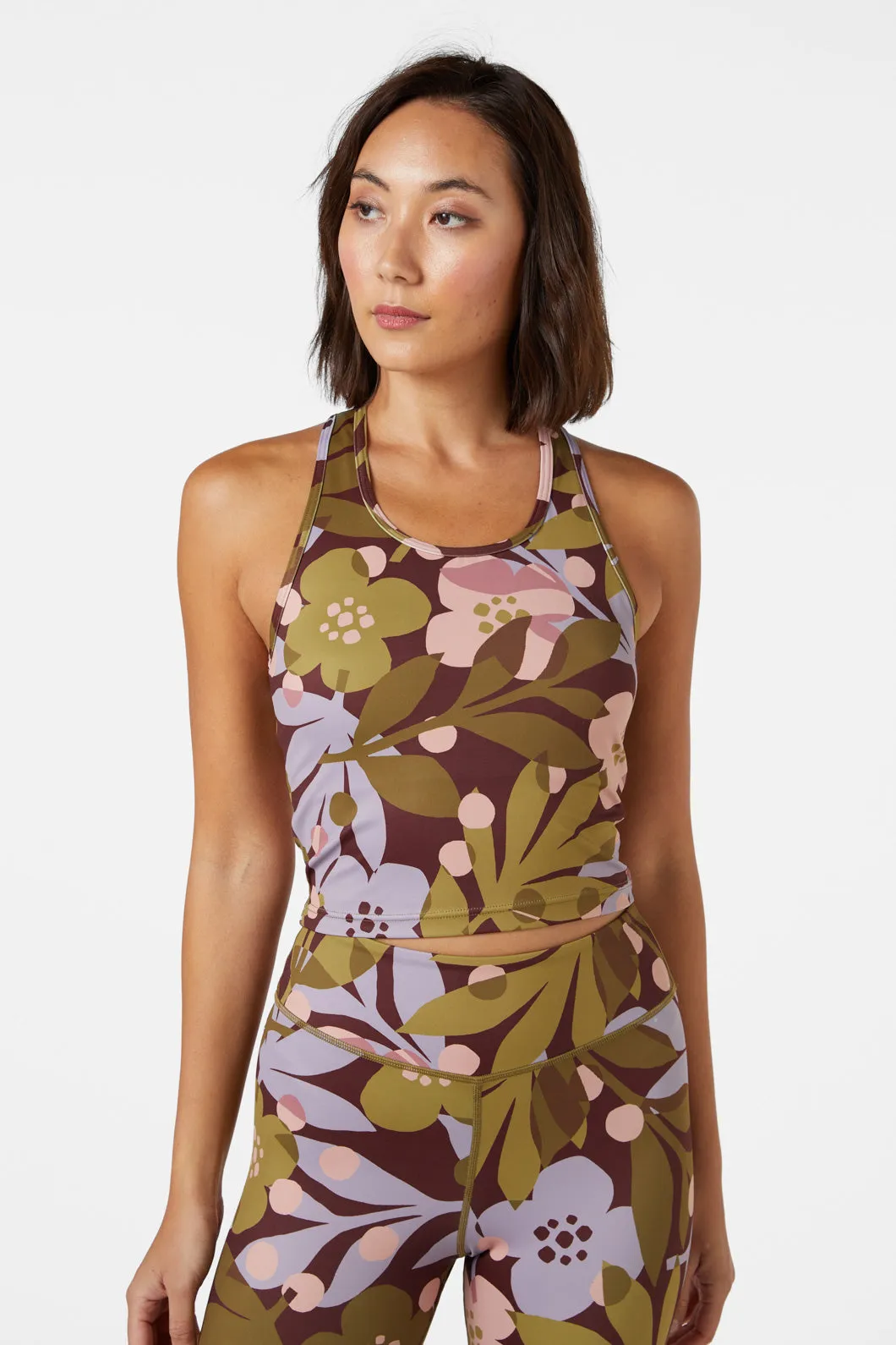 Pippa Floral Cropped Tank sold by Princess Highway