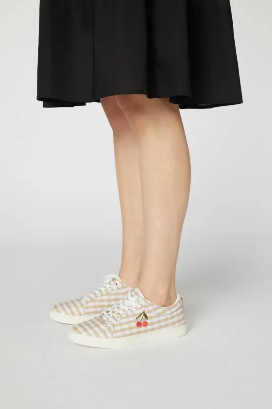 Gingham Sneaker Cherry sold by Princess Highway