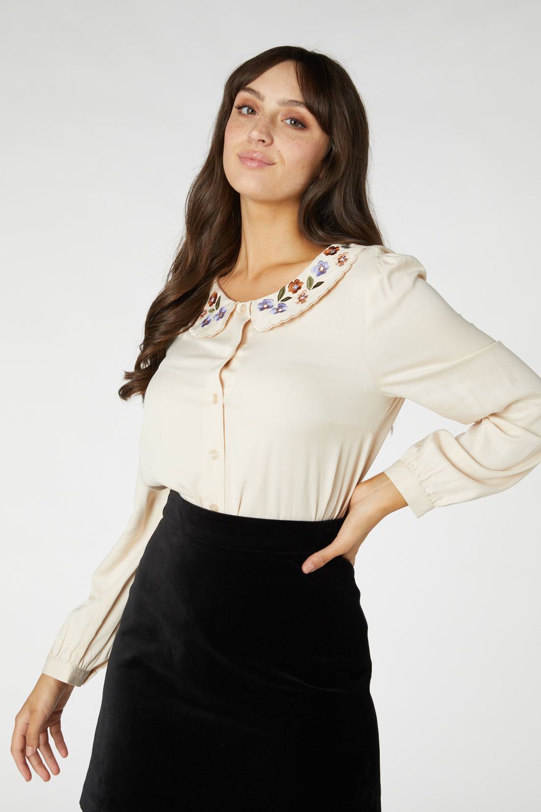 Juliette Embroidered Blouse sold by Princess Highway