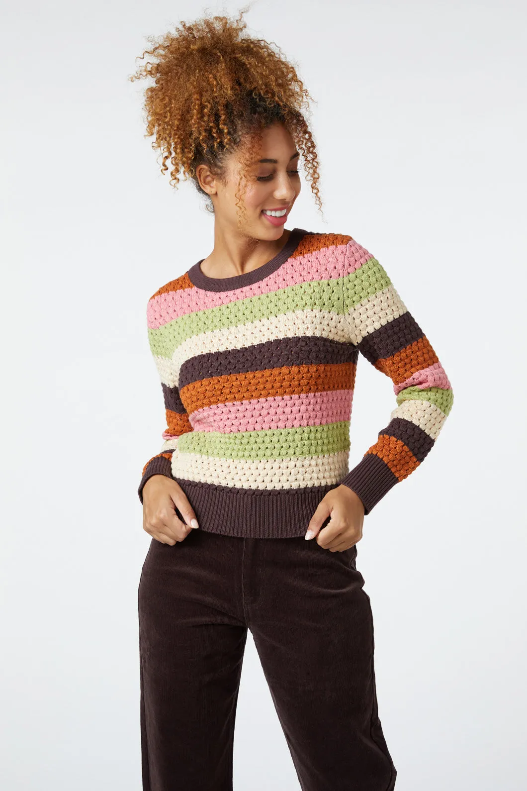 Indie Stripe Knit Sweater sold by Princess Highway