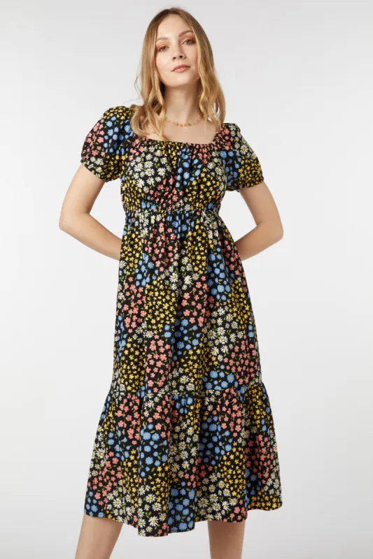Wendy Floral Midi Dress sold by Princess Highway