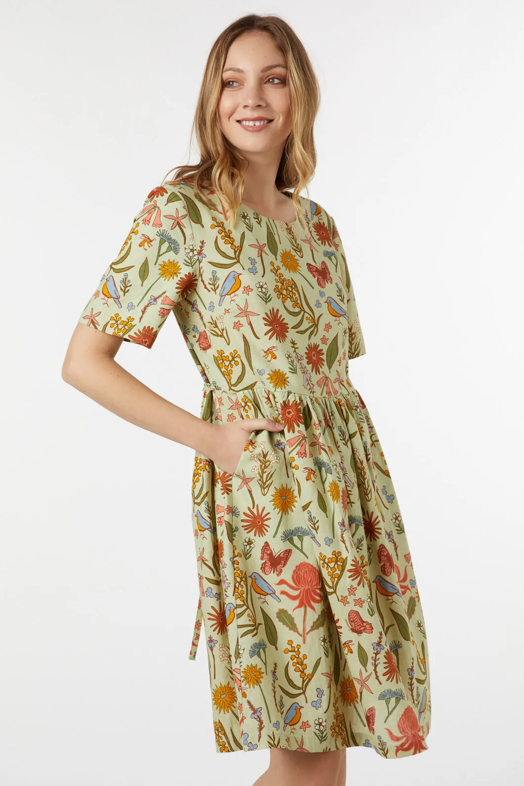 Native Fauna Smock Dress sold by Princess Highway product image thumbnail 4