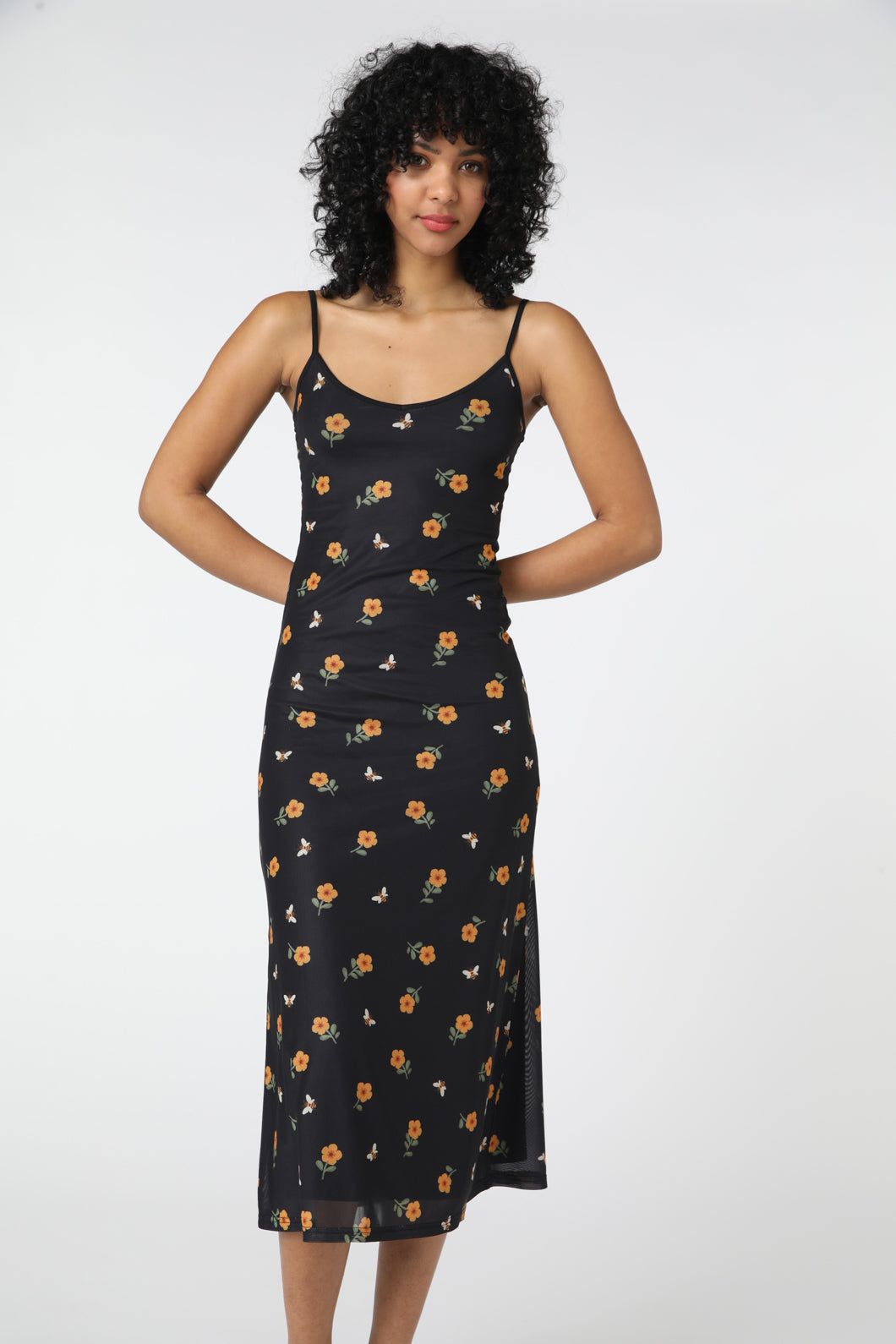 Bees & Blooms Mesh Dress sold by Princess Highway product image thumbnail 2