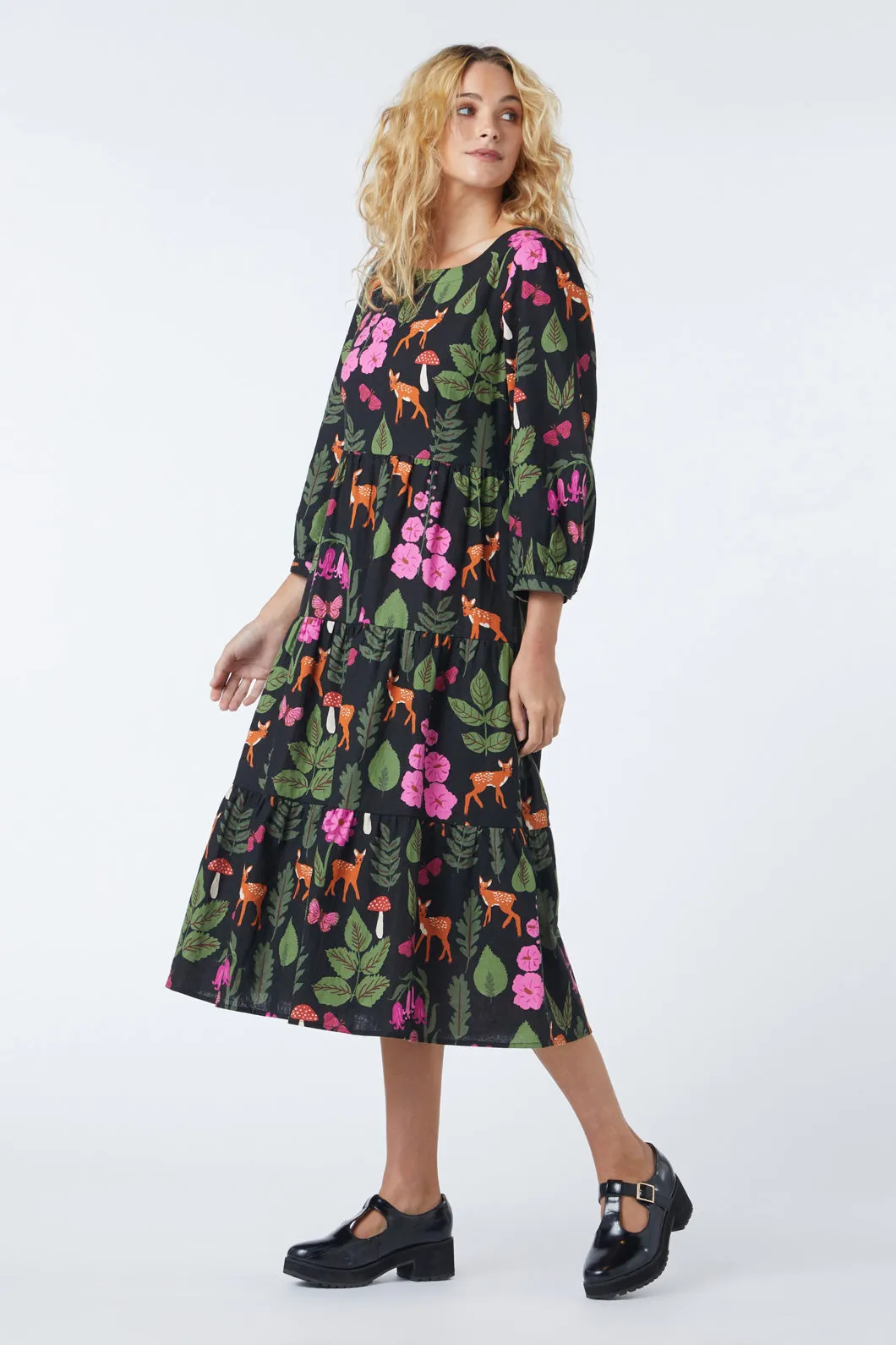 Winter Deer Midi Dress sold by Princess Highway product image thumbnail 3