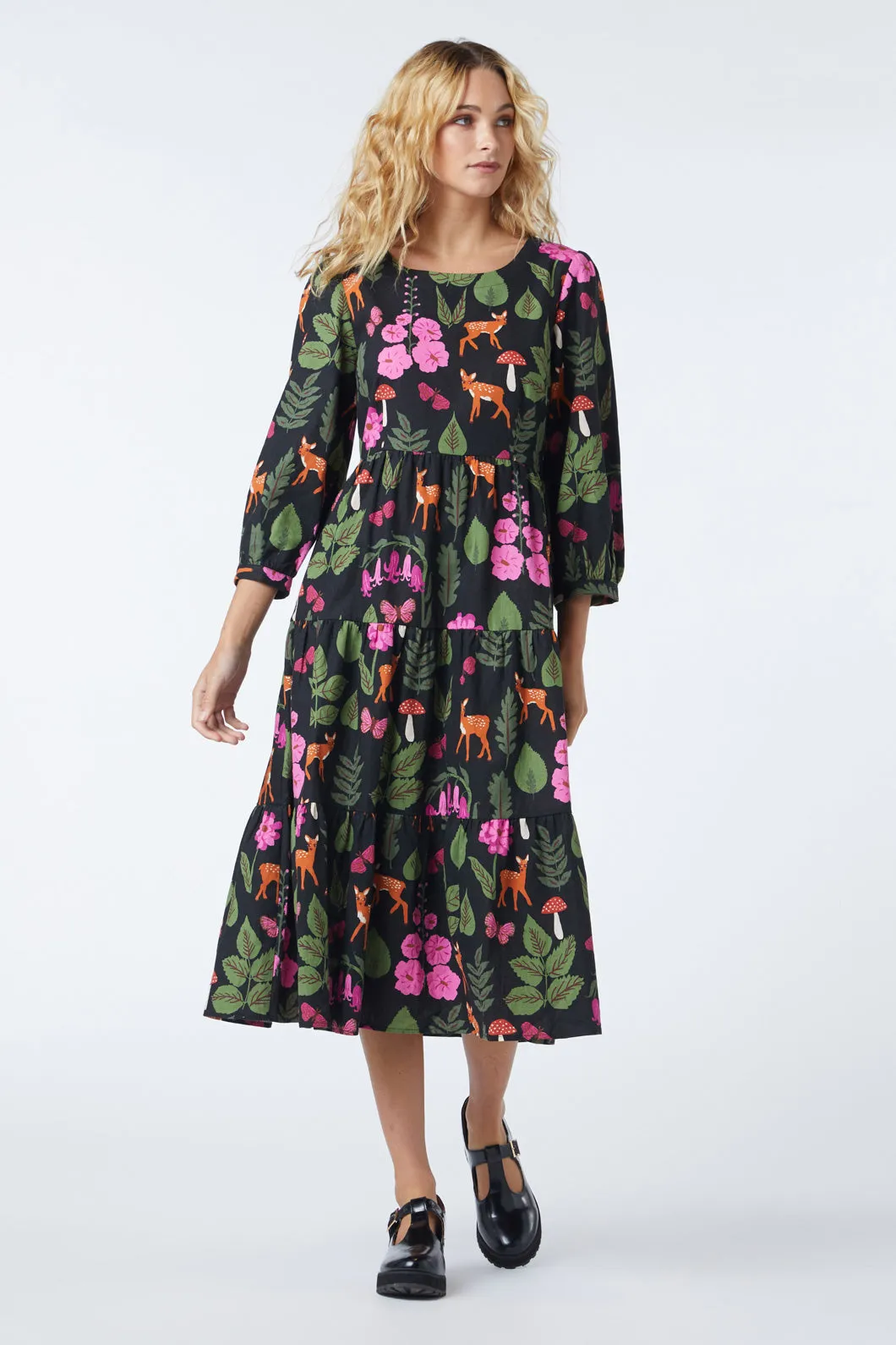 Winter Deer Midi Dress sold by Princess Highway product image thumbnail 2