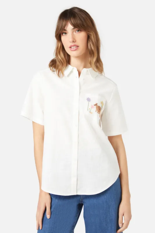 Numbat Emb Shirt sold by Princess Highway