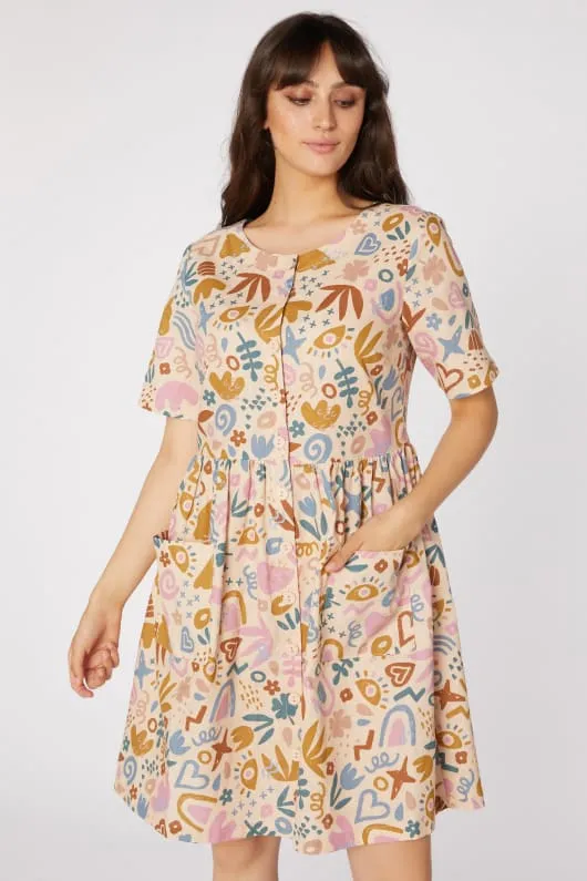 Arty Geo Dress sold by Princess Highway