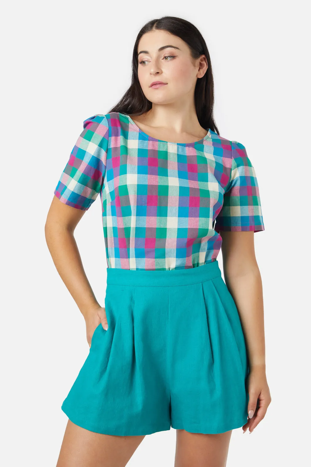 Karla Check Top sold by Princess Highway