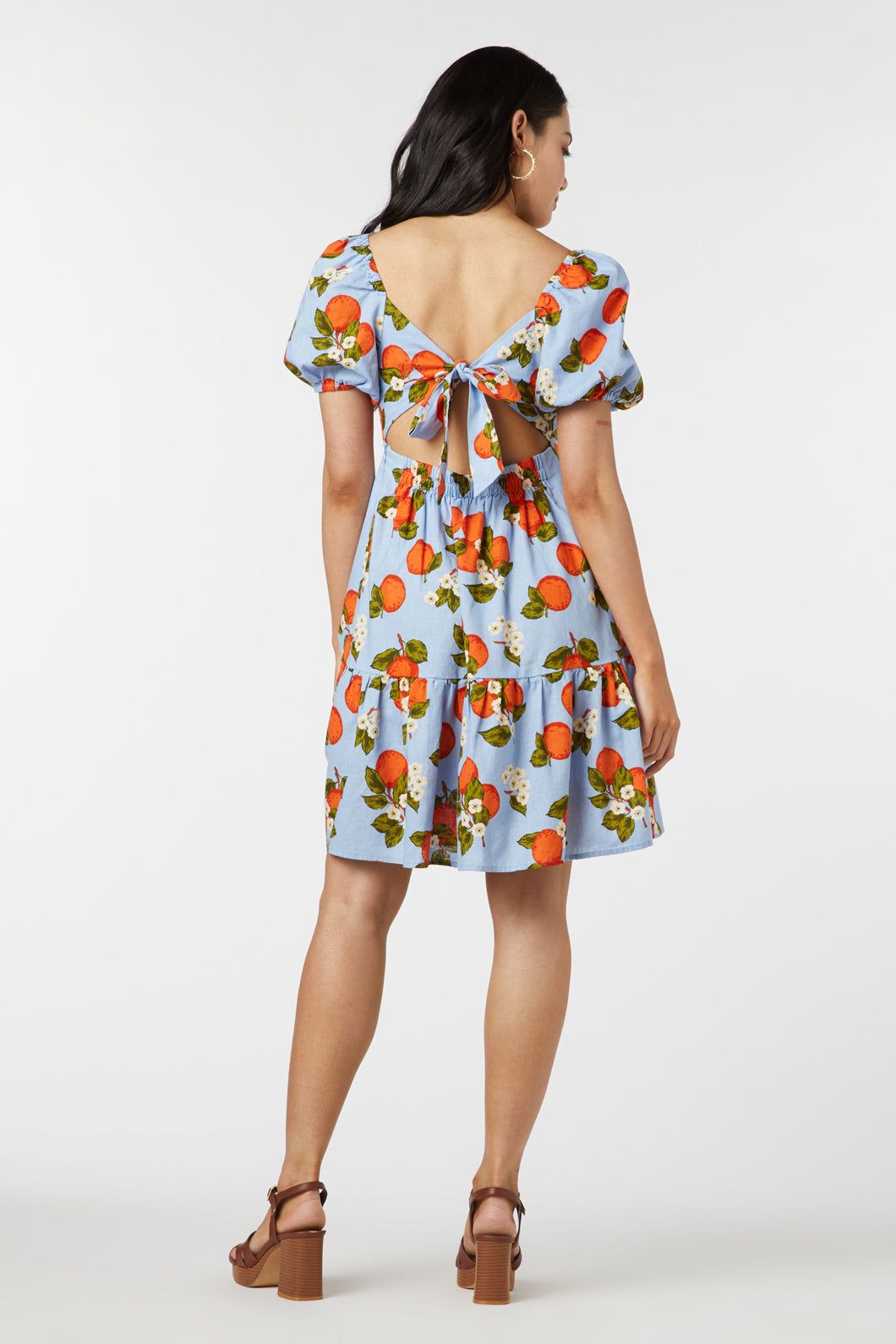 Orange Toile Mini Dress sold by Princess Highway product image thumbnail 5