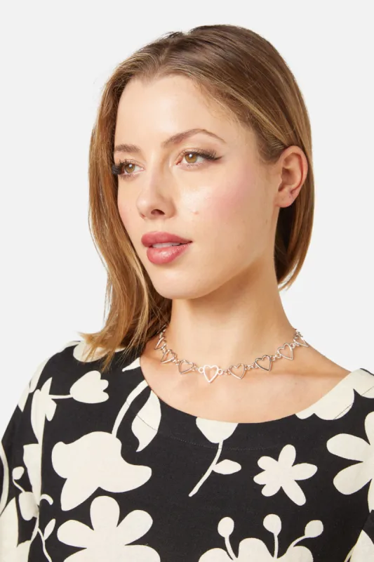 Metal Hearts Choker sold by Princess Highway