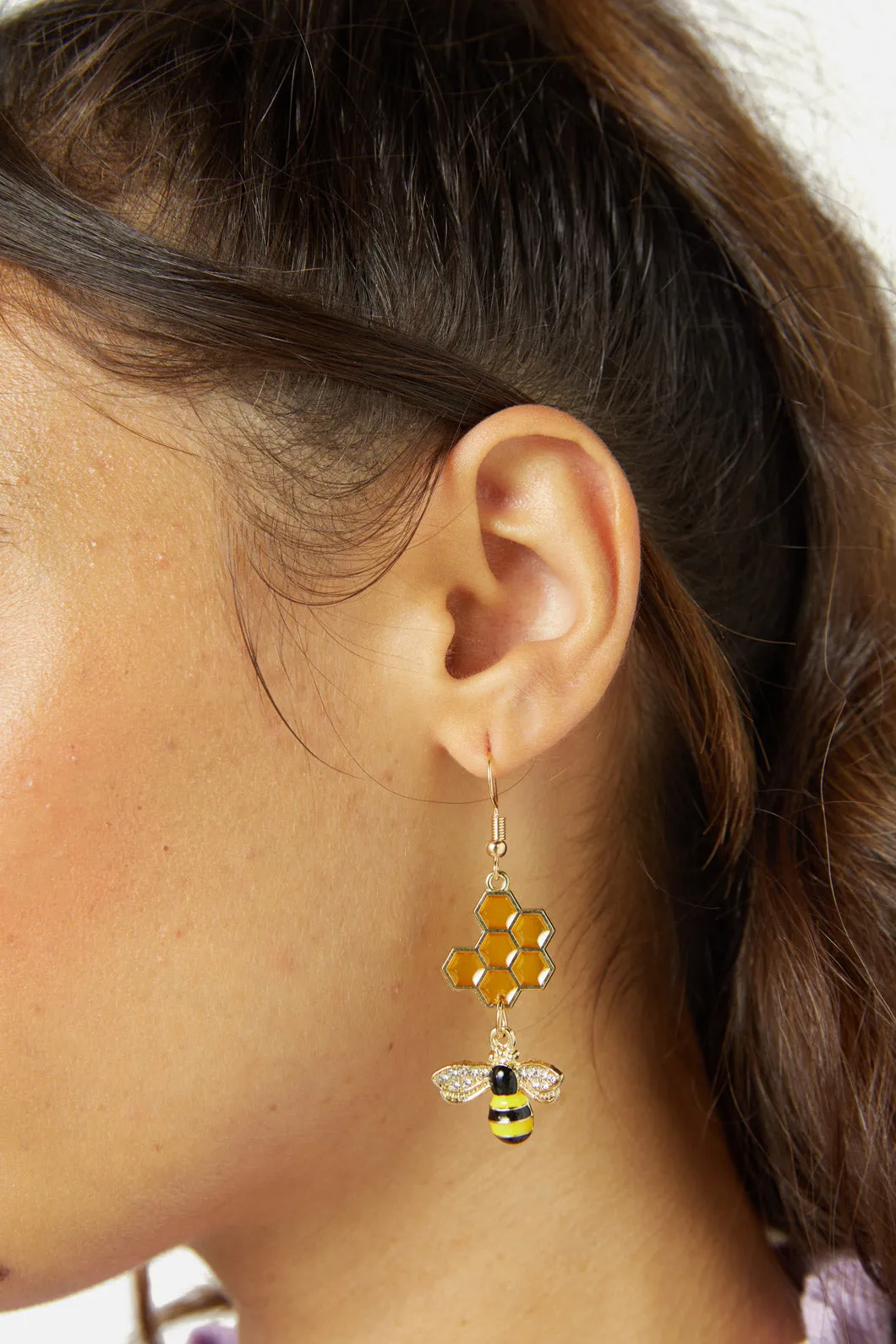 Honeycomb Bee Earrings sold by Princess Highway product image thumbnail 4