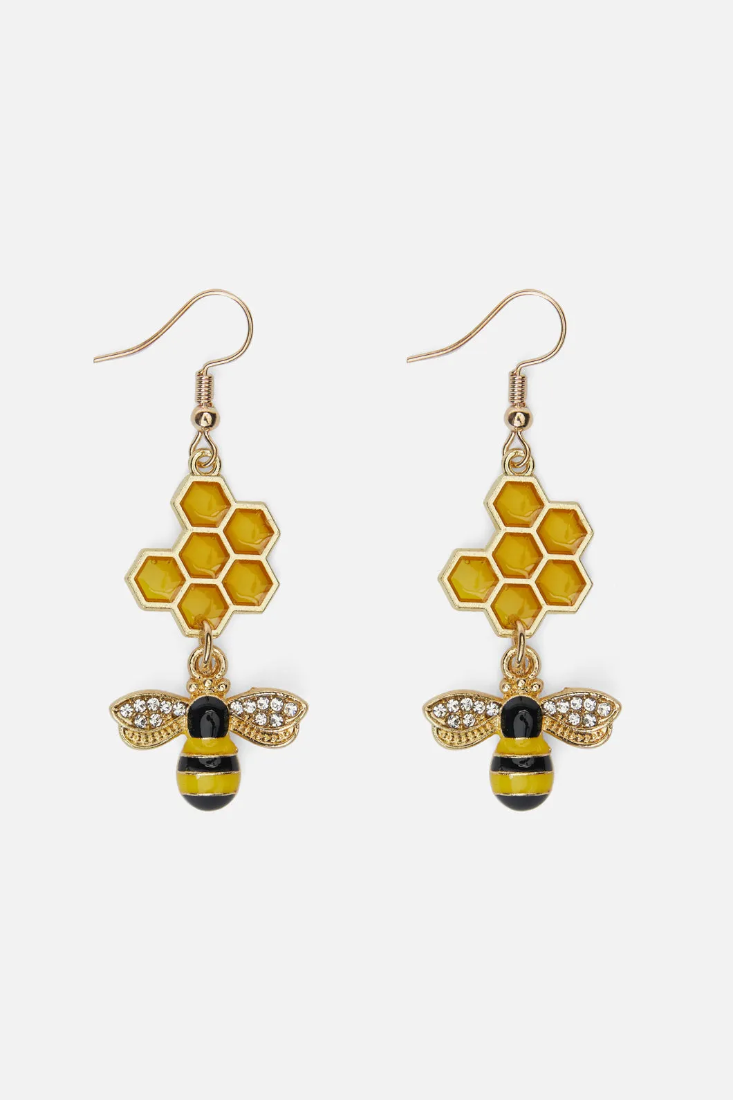 Honeycomb Bee Earrings sold by Princess Highway