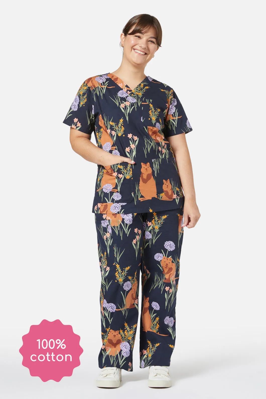 Quokka Scrub Set sold by Princess Highway