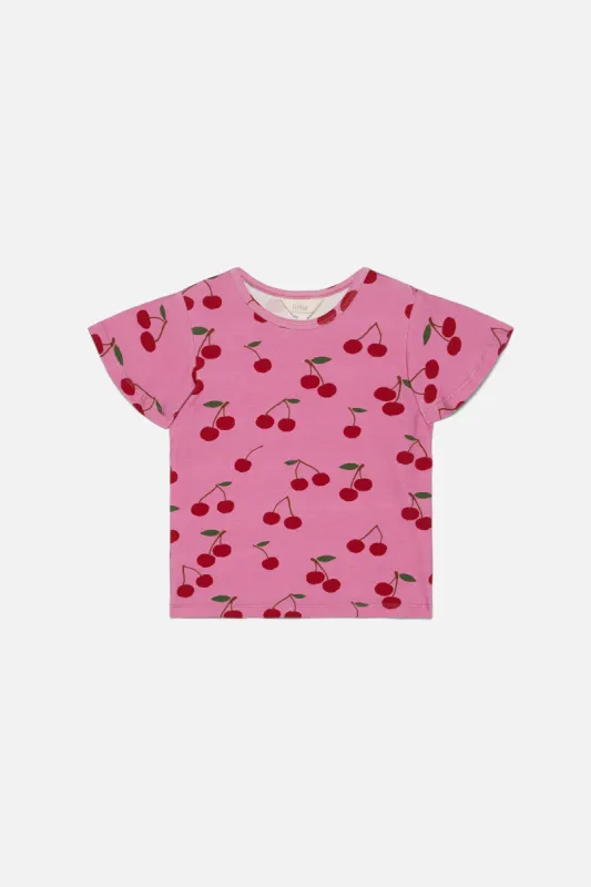 Cherry SS Flounce Tee sold by Princess Highway