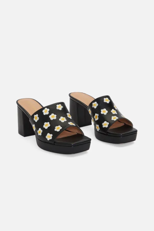 Daisy Embroidered Slide sold by Princess Highway
