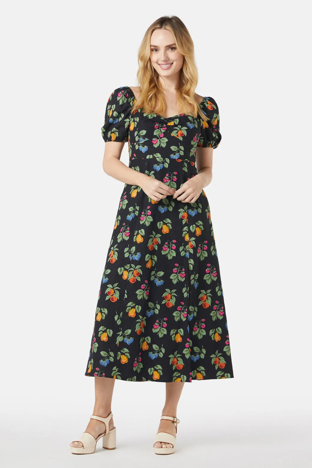 French Fruit Midi Dress sold by Princess Highway