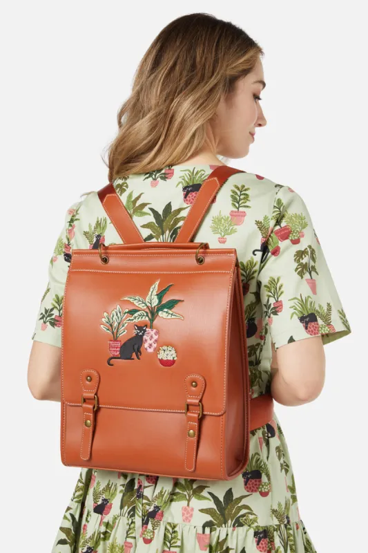 Cat Embroidered Backpack sold by Princess Highway