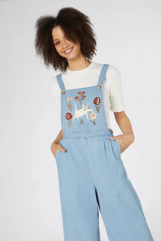 Fleur Embroidered Overalls sold by Princess Highway