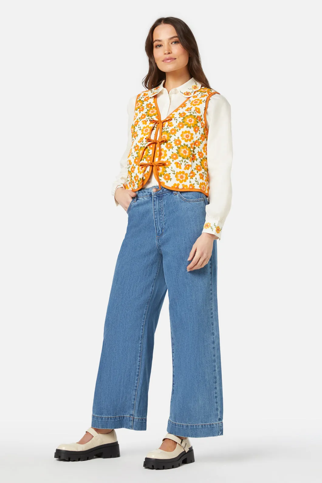 Folk Floral Quilted Vest sold by Princess Highway product image thumbnail 4