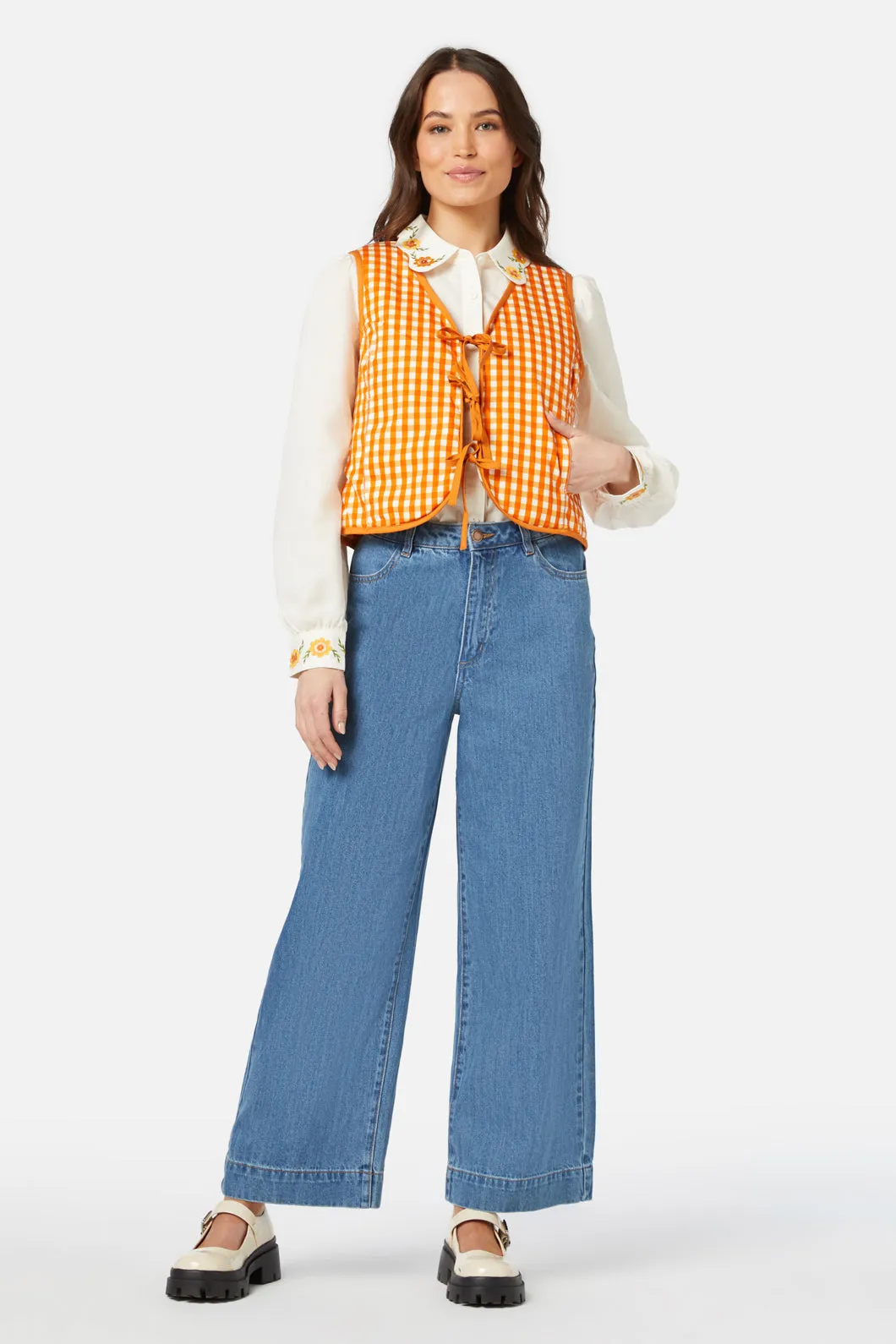 Folk Floral Quilted Vest sold by Princess Highway product image thumbnail 2