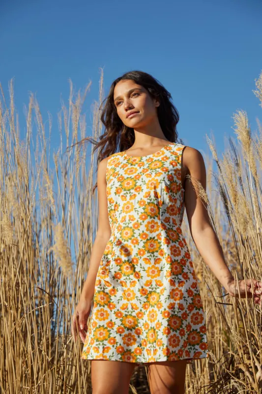 Folk Floral Mini Dress sold by Princess Highway